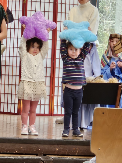 Christmas Pageant on December 15 2024 Lizzie and Beau