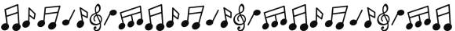 musical notes banner