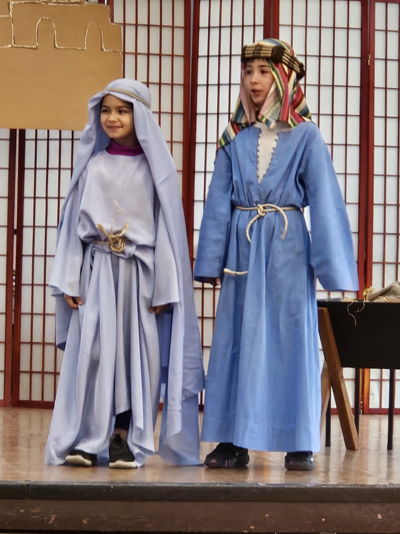 Christmas Pageant on December 15 2024  Diana Sofia and Theo