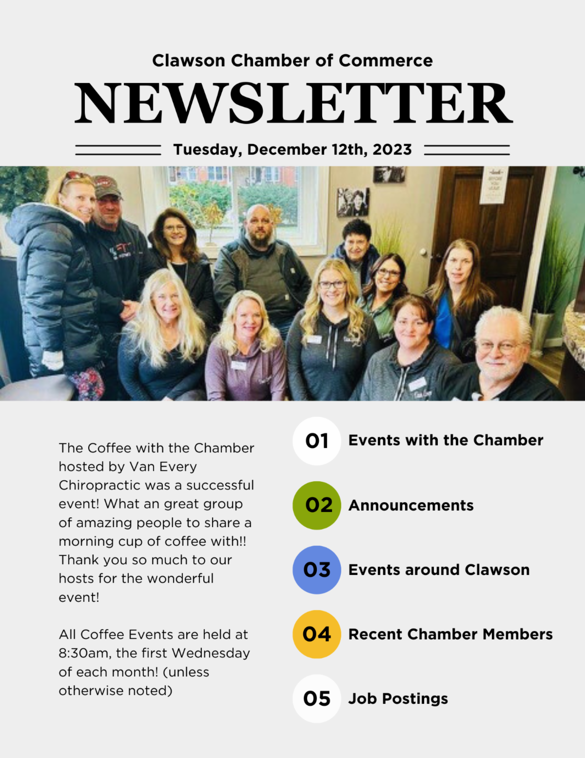 The latest news for you