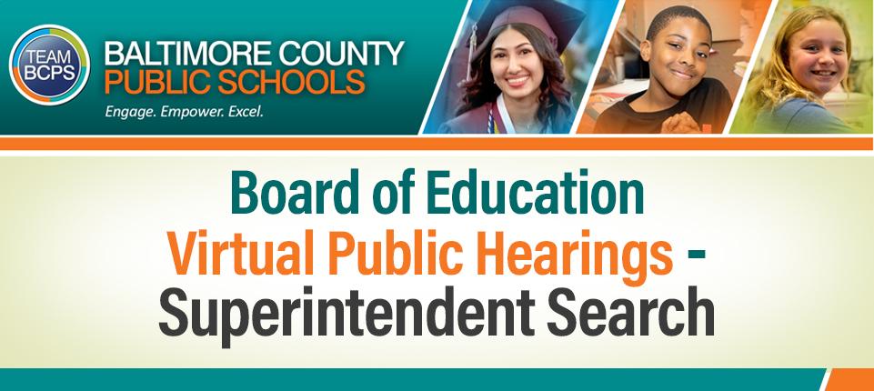 BCPS Staff Bulletin -- Board of Education to Hold Virtual Public ...