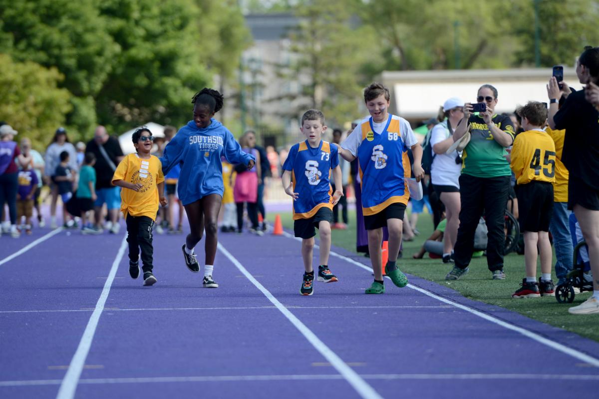Athletes participate at Special Olympics