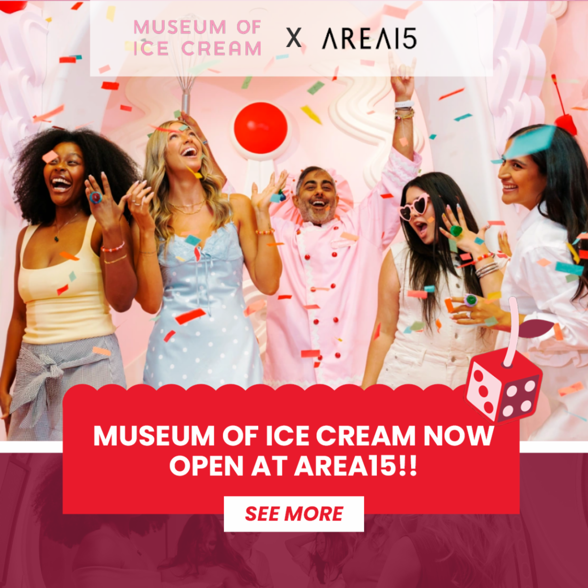 Museum of Ice Cream NOW OPEN at Area15!