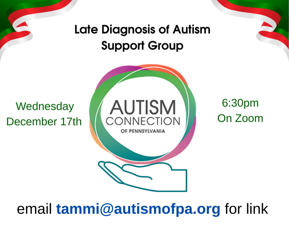 Late Diagnosis of Autism Support Group Meeting