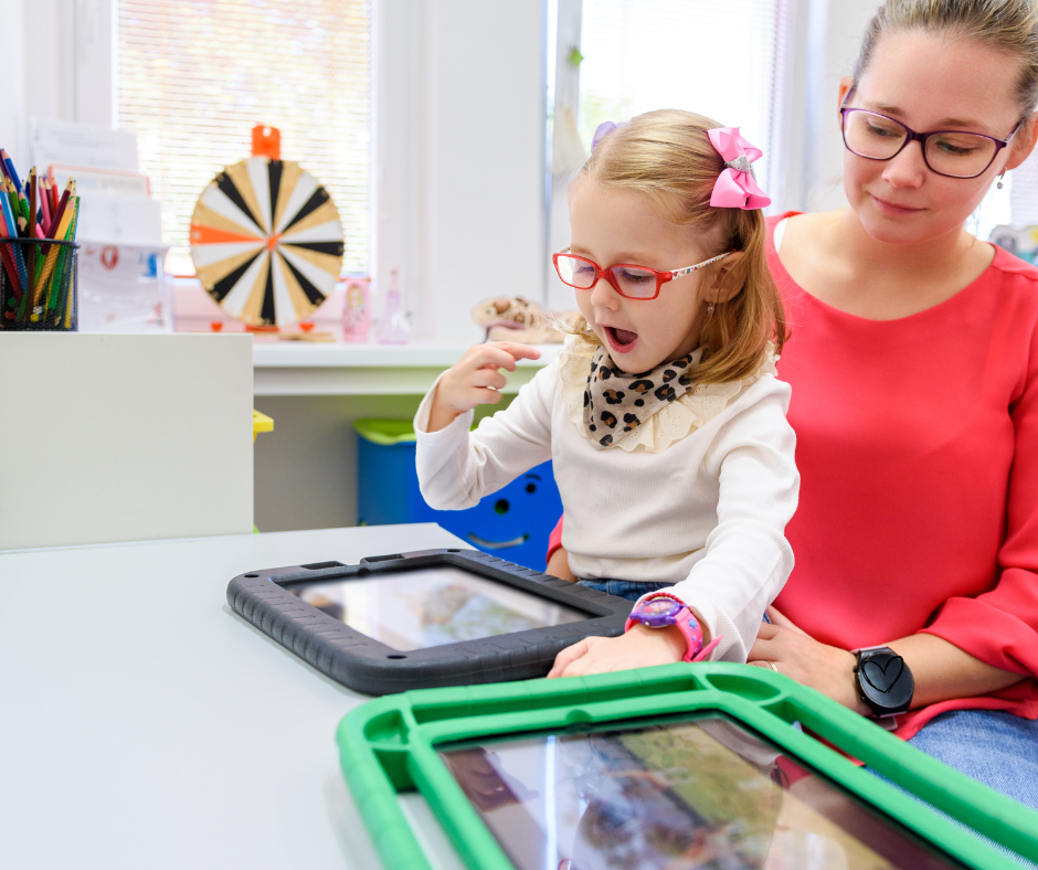 Child using communication device