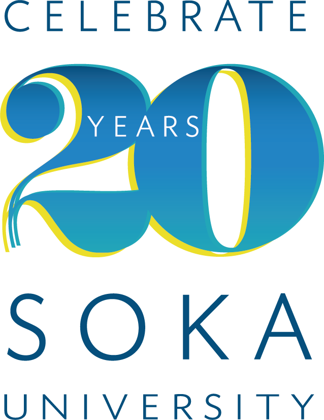 Celebrate Soka University 20 Years Logo