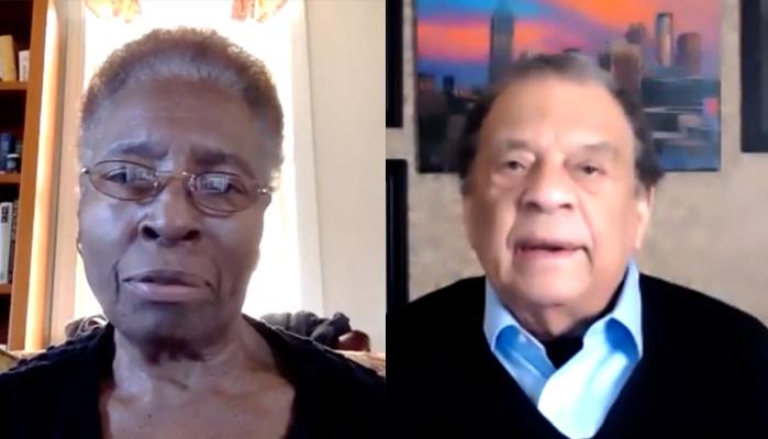 Hortense Spillers and Andrew Young via Zoom