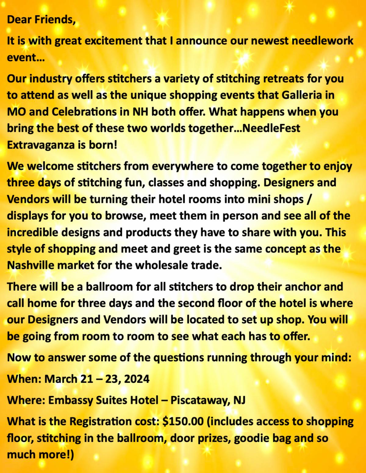 Brand New Event NeedleFest Extravaganza