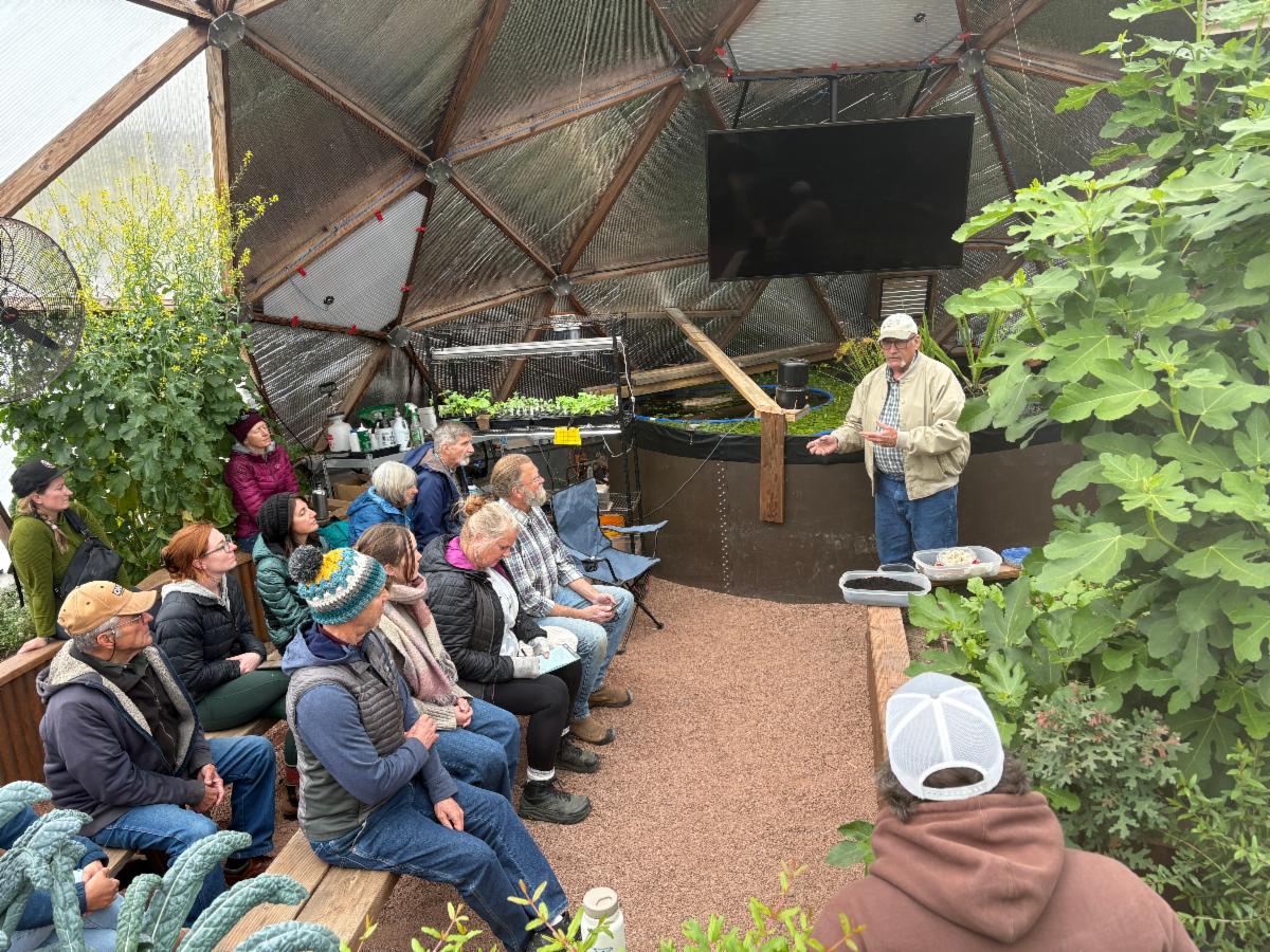 Workshop crowd in the Dome