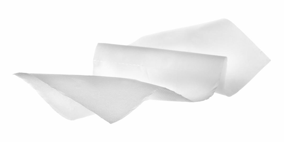 Bath tissue on a white background