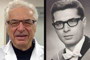 NYGH Cardiologist Dr. Emory Burke in a 2017 photo and as a graduate of the University of Toronto Faculty of Medicine in 1966