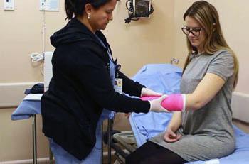 Come behind the scenes to see how a person with a fracture is assessed and the right cast chosen and applied.