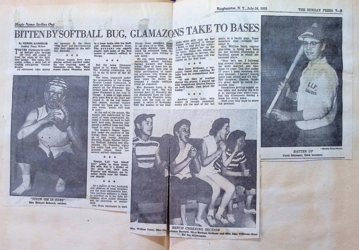 Bitten by softball bug newspaper article