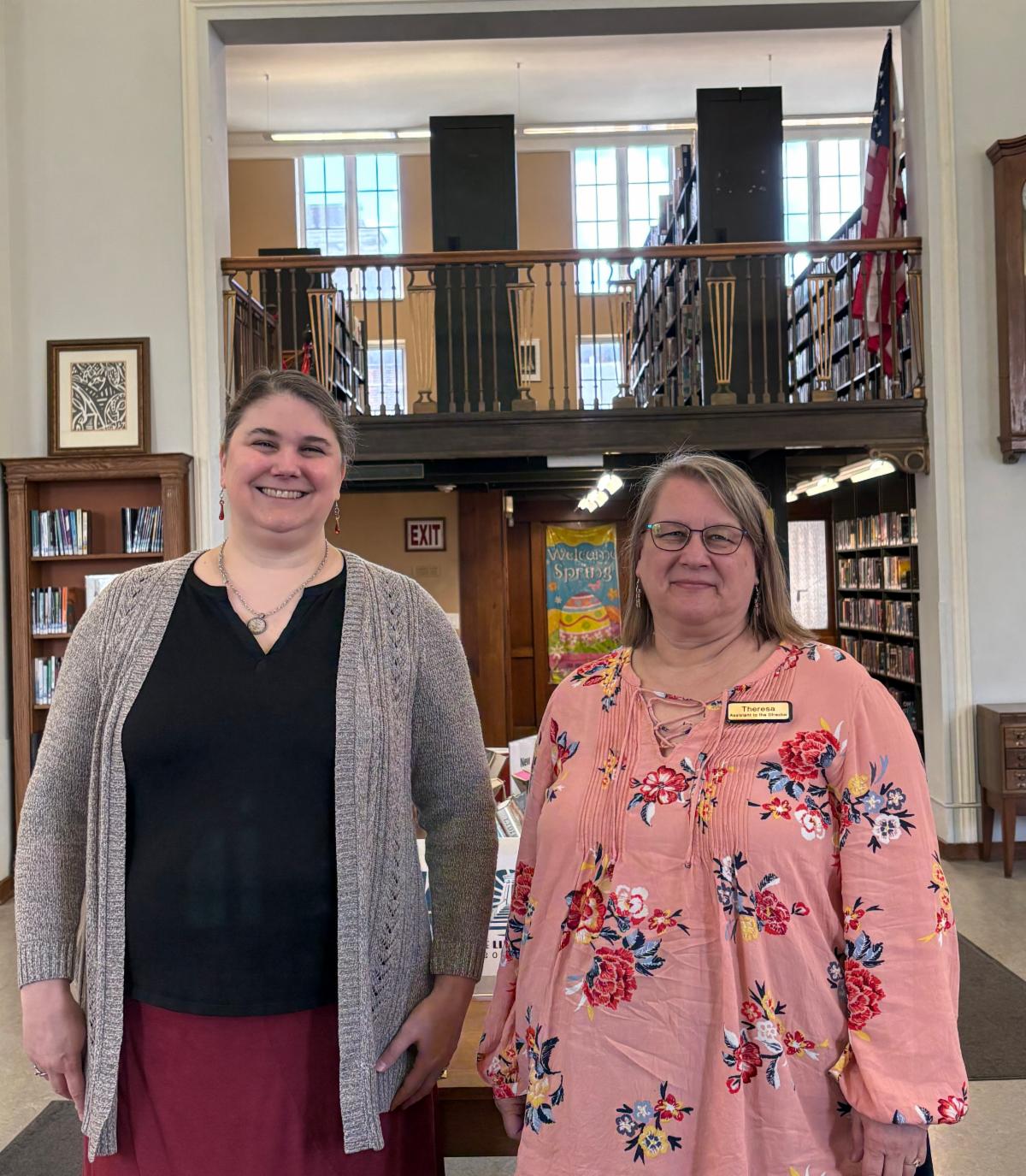 Jessica and Teresa, Cortland Free Library
