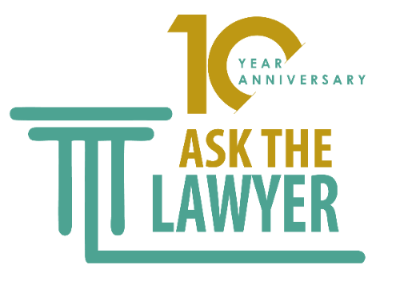 Ask the Lawyer 10 year anniversary logo