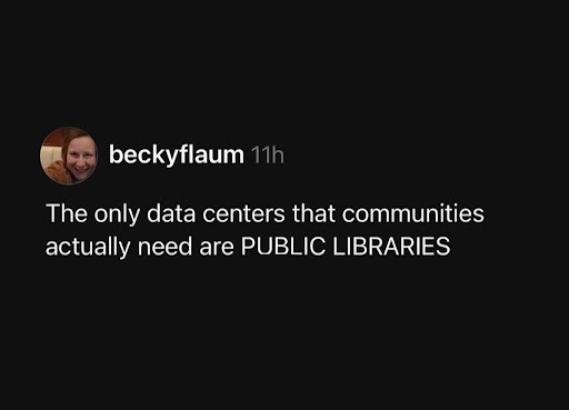 Library data center meme