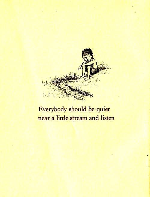 Listen by a stream