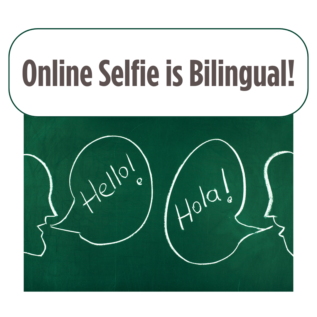 Online Selfie is Bilingual!
