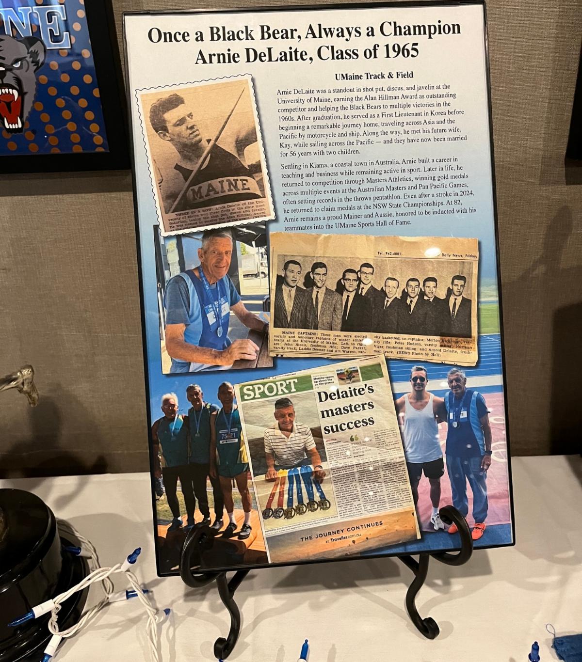 Photo of item in Maine Hall of Fame exhibit