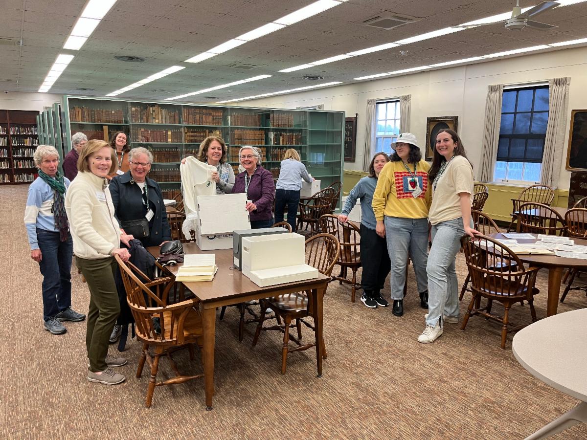 All Maine Women doing research in Special Collections.jpeg