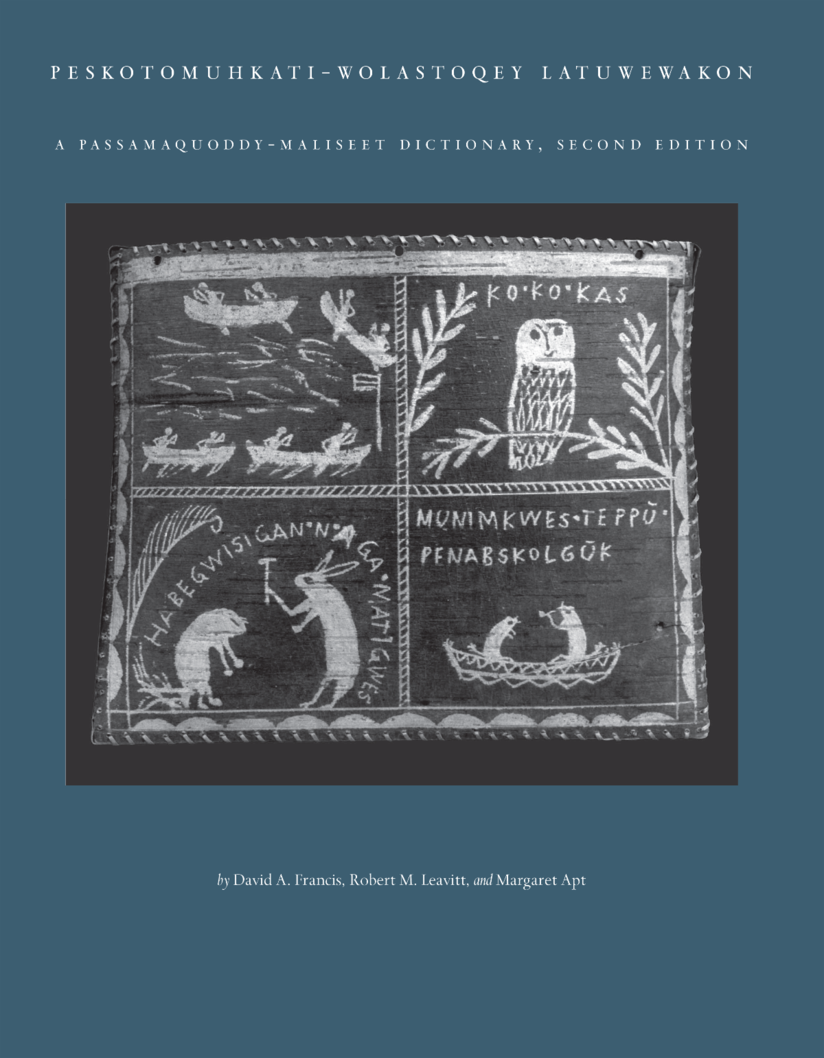 Photo of the cover of volume 1 of the Passamaquoddy-Maliseet Dictionary 