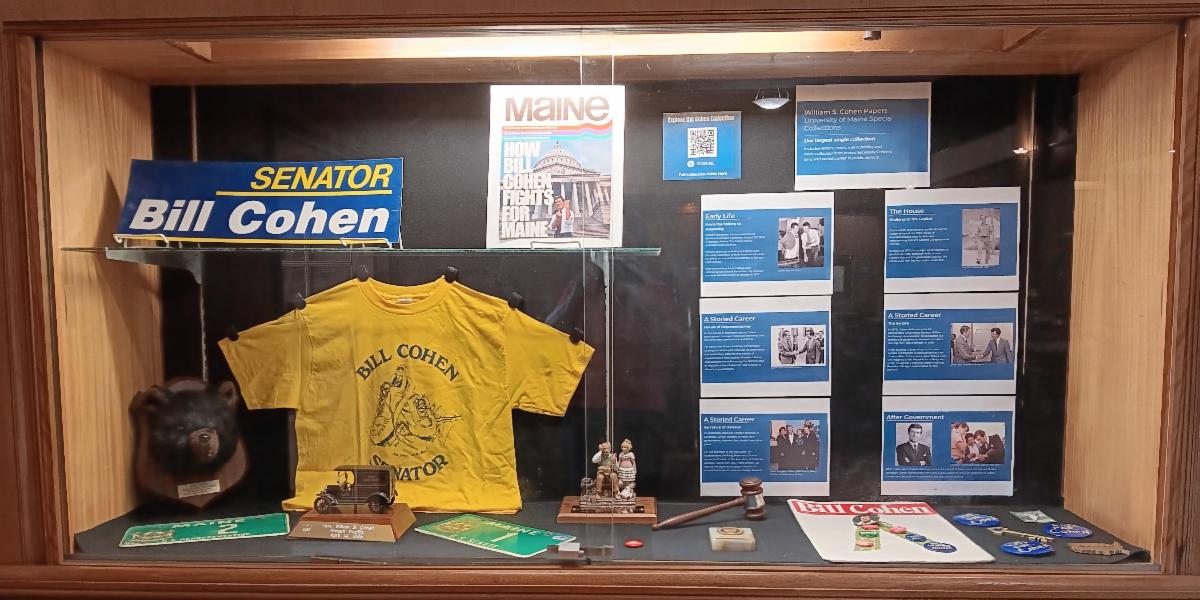 Photo of the William S Cohen display