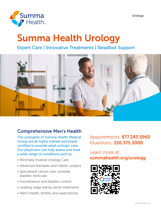 Summa Health Urology Flyer