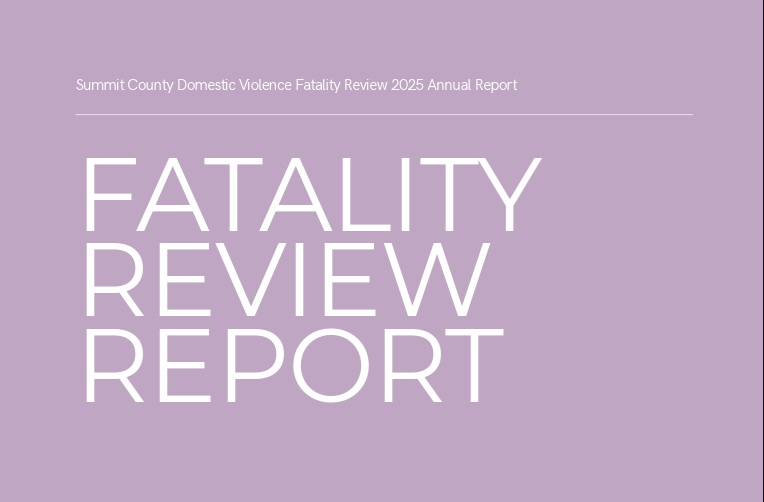 screenshot of the Summit County Domestic Violence Fatality Review 2025 Annual Report