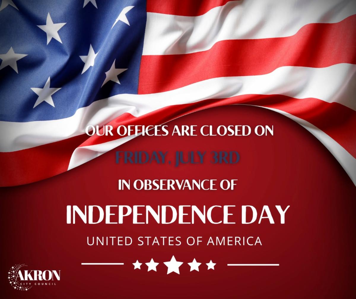 Offices closed July 3