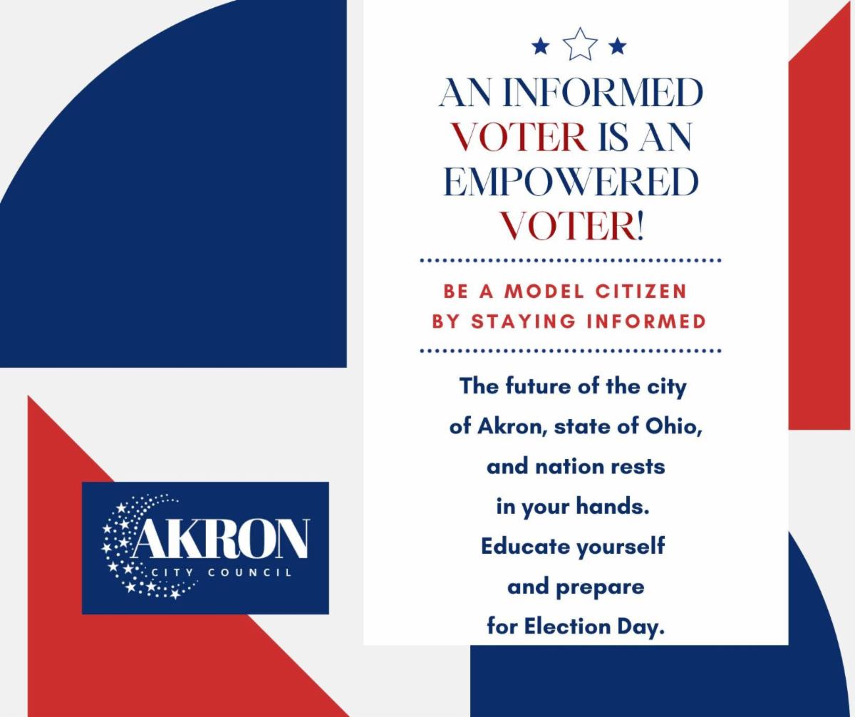 flyer encouraging residents to vote