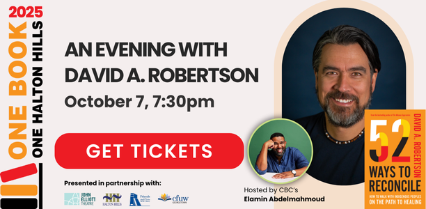 One book One Halton Hills an evening with David Robertson get tickets book title 52 Ways to Reconcile