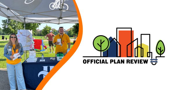 Town staff promoting at a local outdoor event