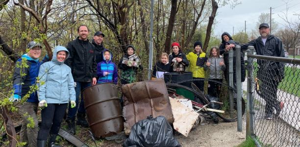 Community group participating in Community Cleanup