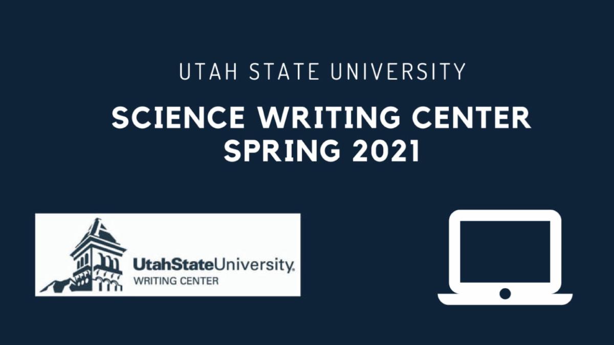 Graphic for Science Writing Center Spring 2021