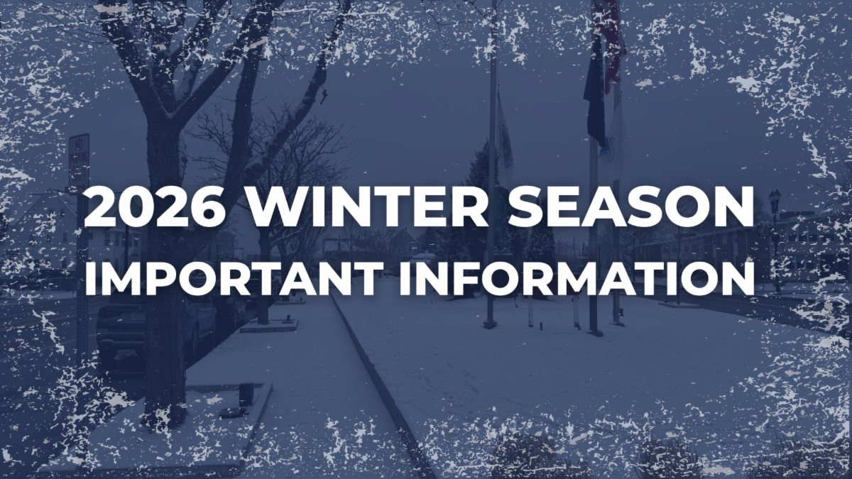 Graphic that says "2026 Winter Season important information."
