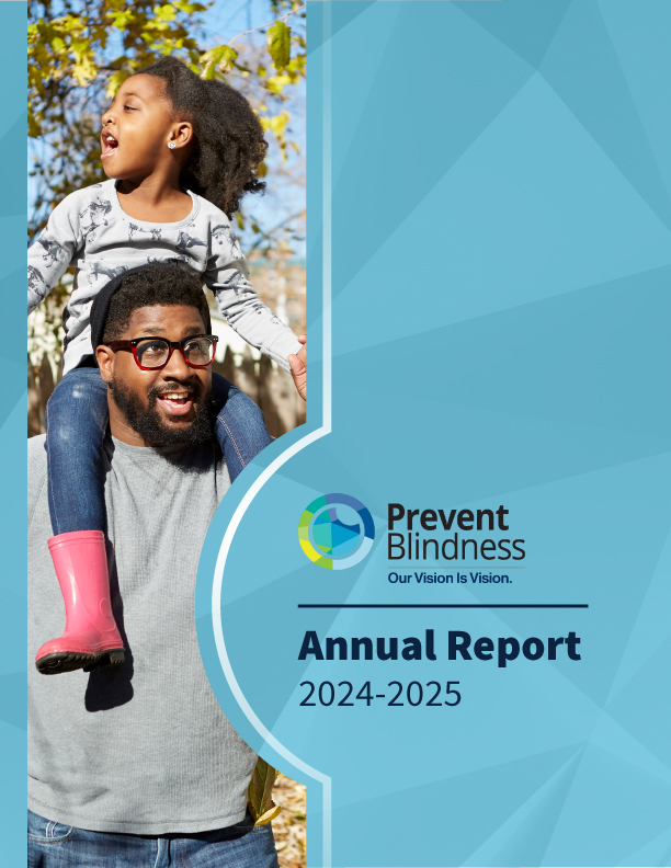 2025 Prevent Blindness Annual Report cover