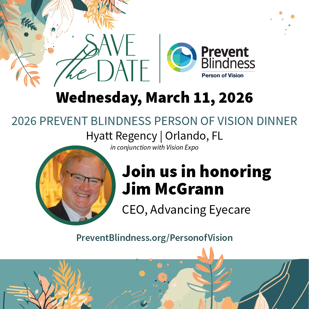 Save the Date for the 2026 Person of Vision Dinner - March 11 2026 Hyatt Regency Orlando Florida