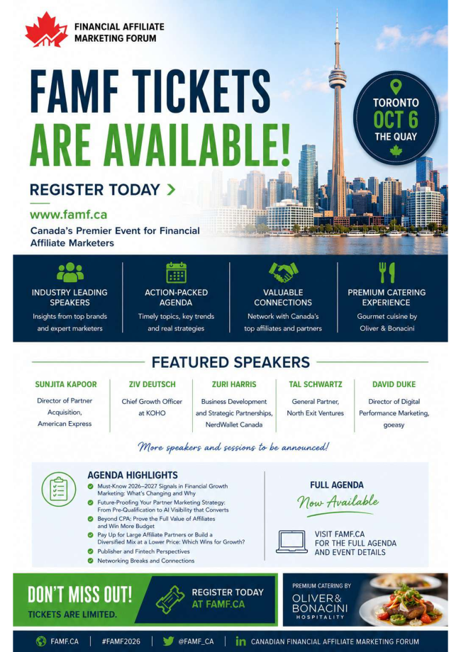 Email with all the details about how to register for FAMF 2026