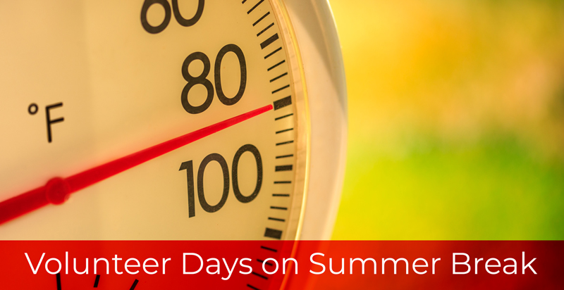 volunteer days on summer break