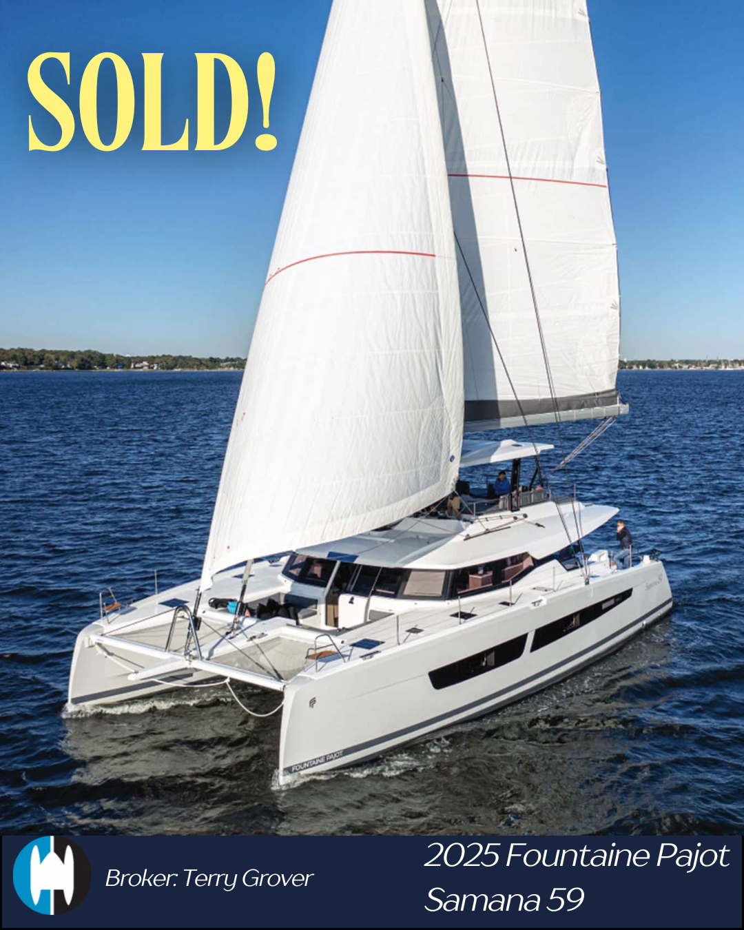 SOLD! 2025 Fountaine Pajot Samana 59
