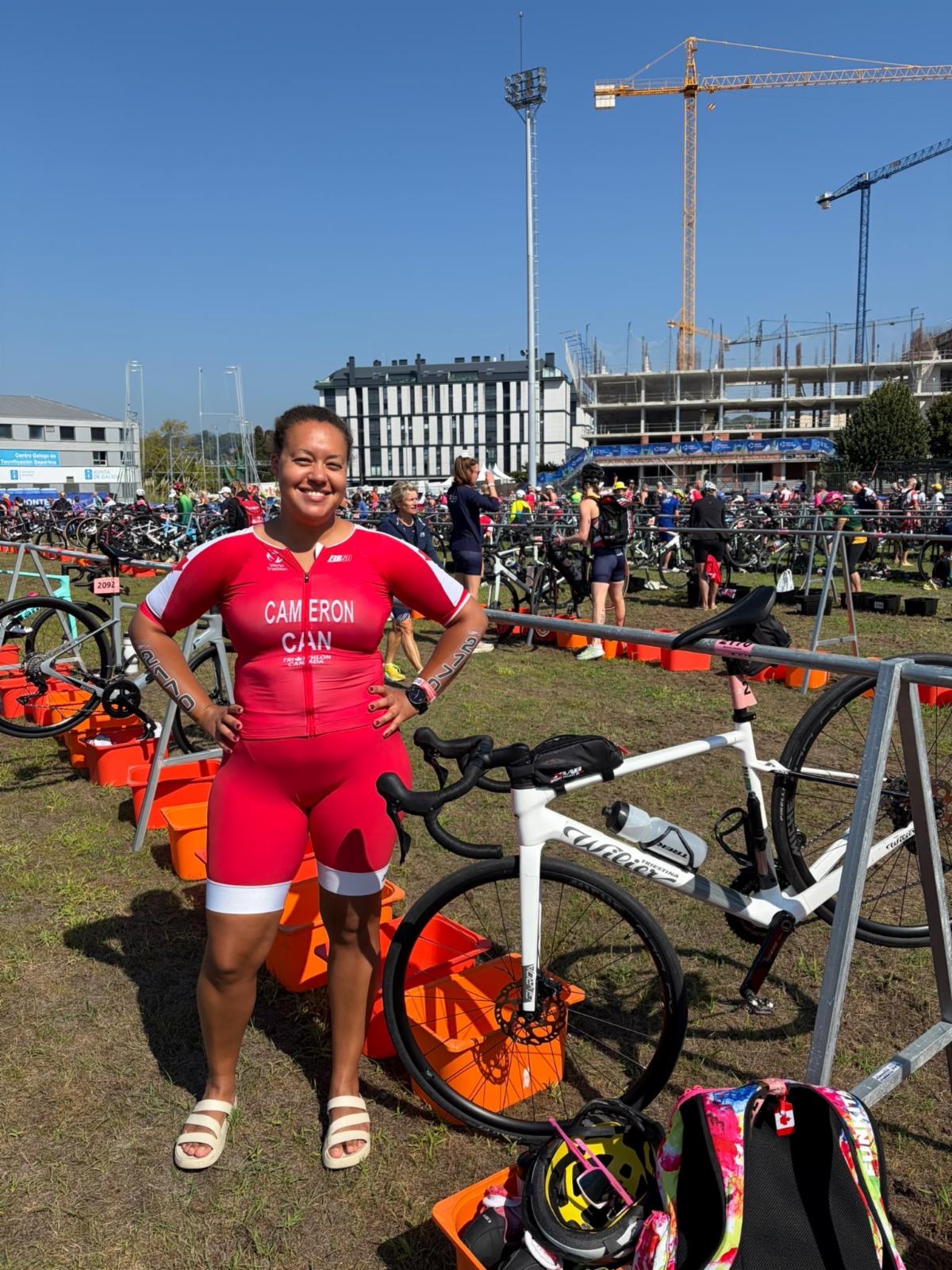 Michelle Cameron at the 2026 World Triathlon Age-Group Championships
