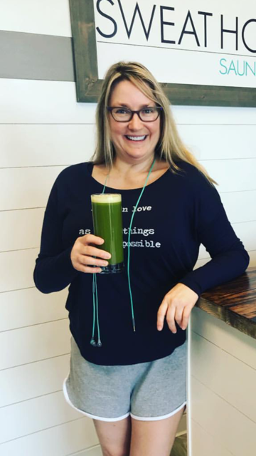 Glenda out in the Wild with her celery juice