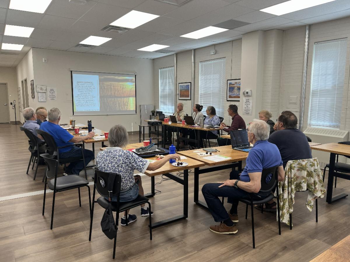 People at a meeting