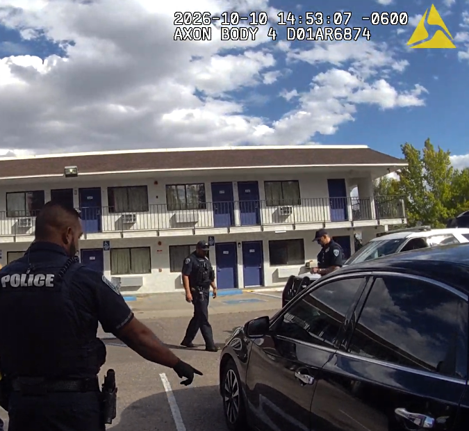 Body camera showing officers on scene