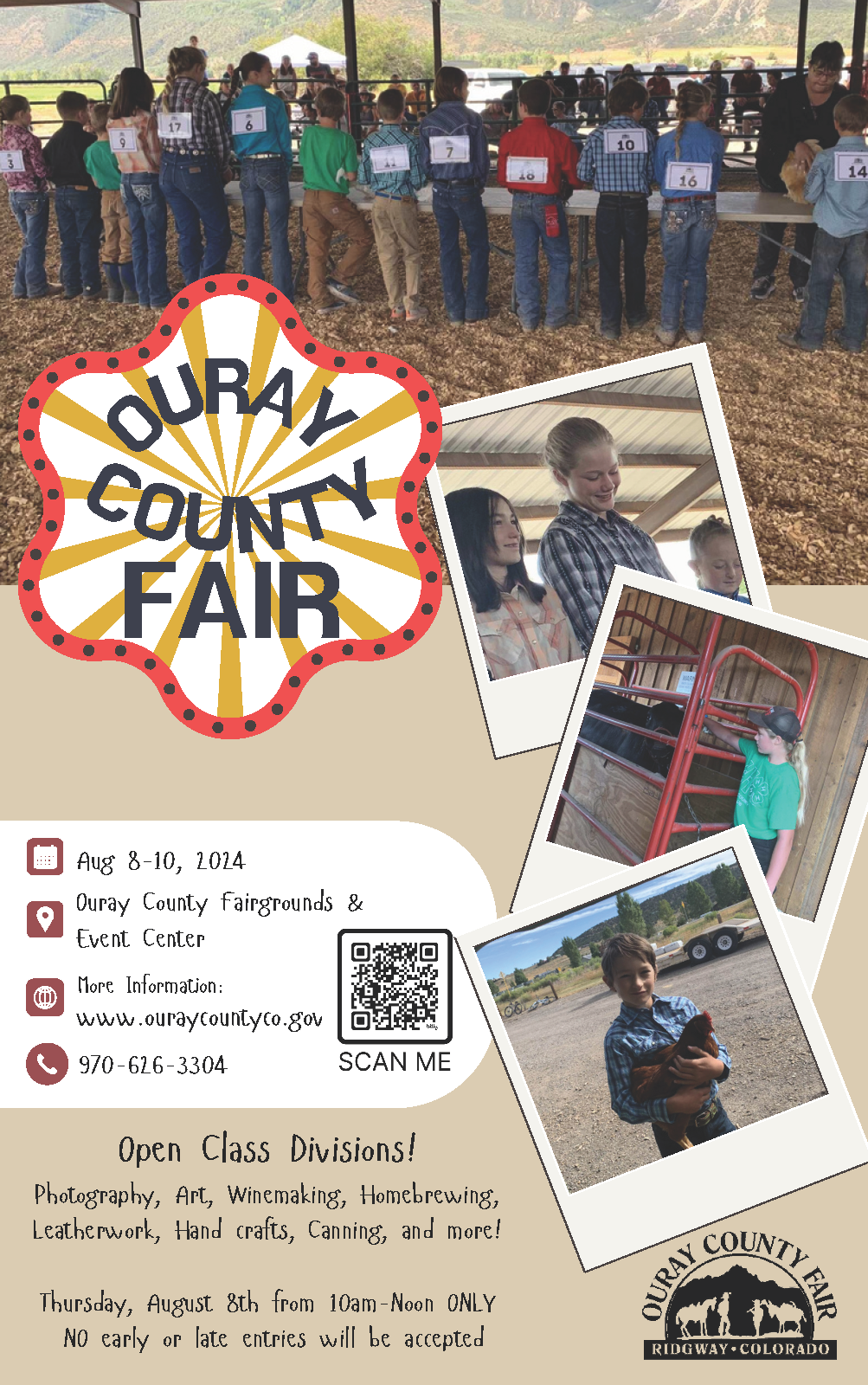Ouray County Fair August 8-10, 2024