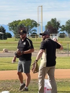 Sergeant Derrick Linnell and Sheriff Justin Perry