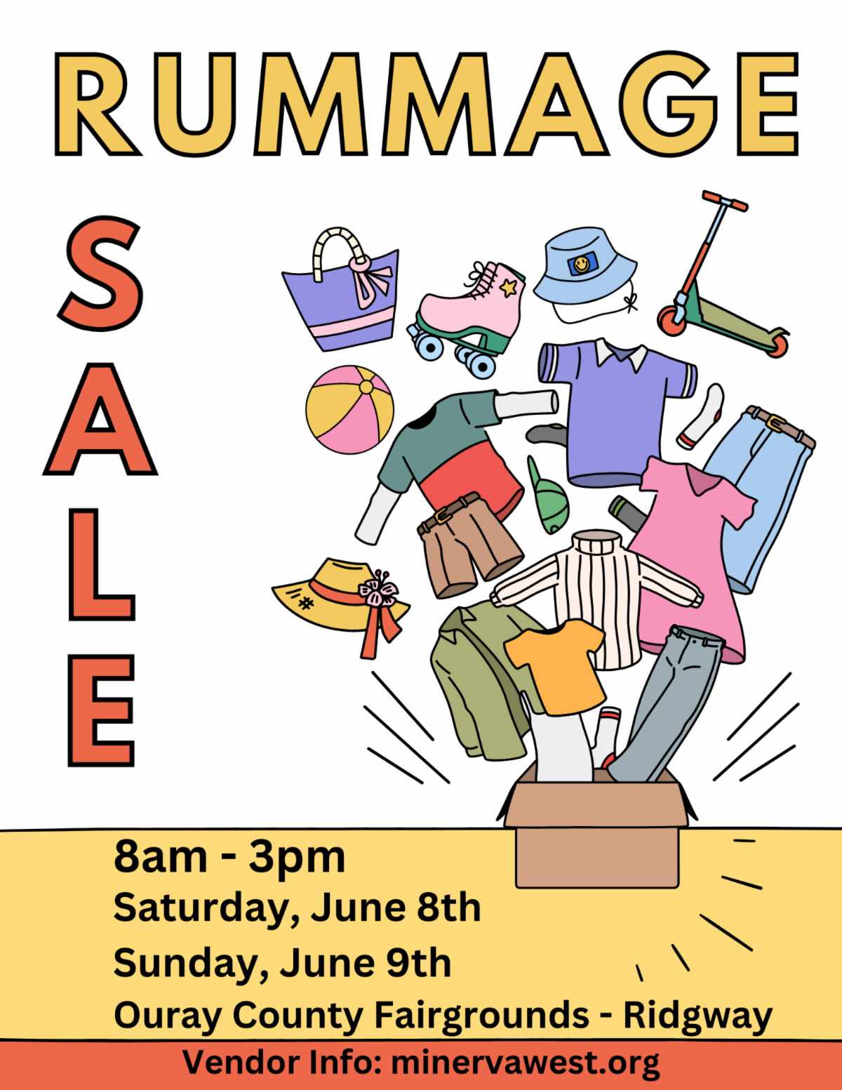 Community Rummage Sale at the Ouray County Fairgrounds June 8 & 9