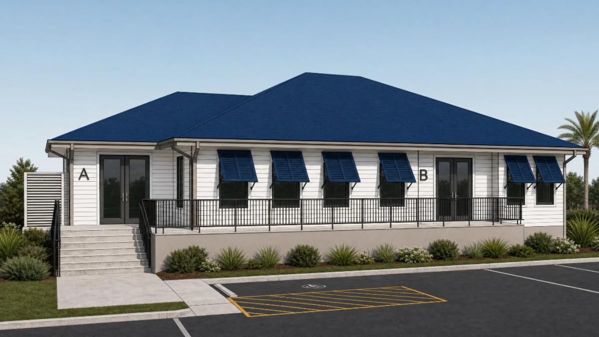Architectural rendering of the proposed building at 207 Professional Court