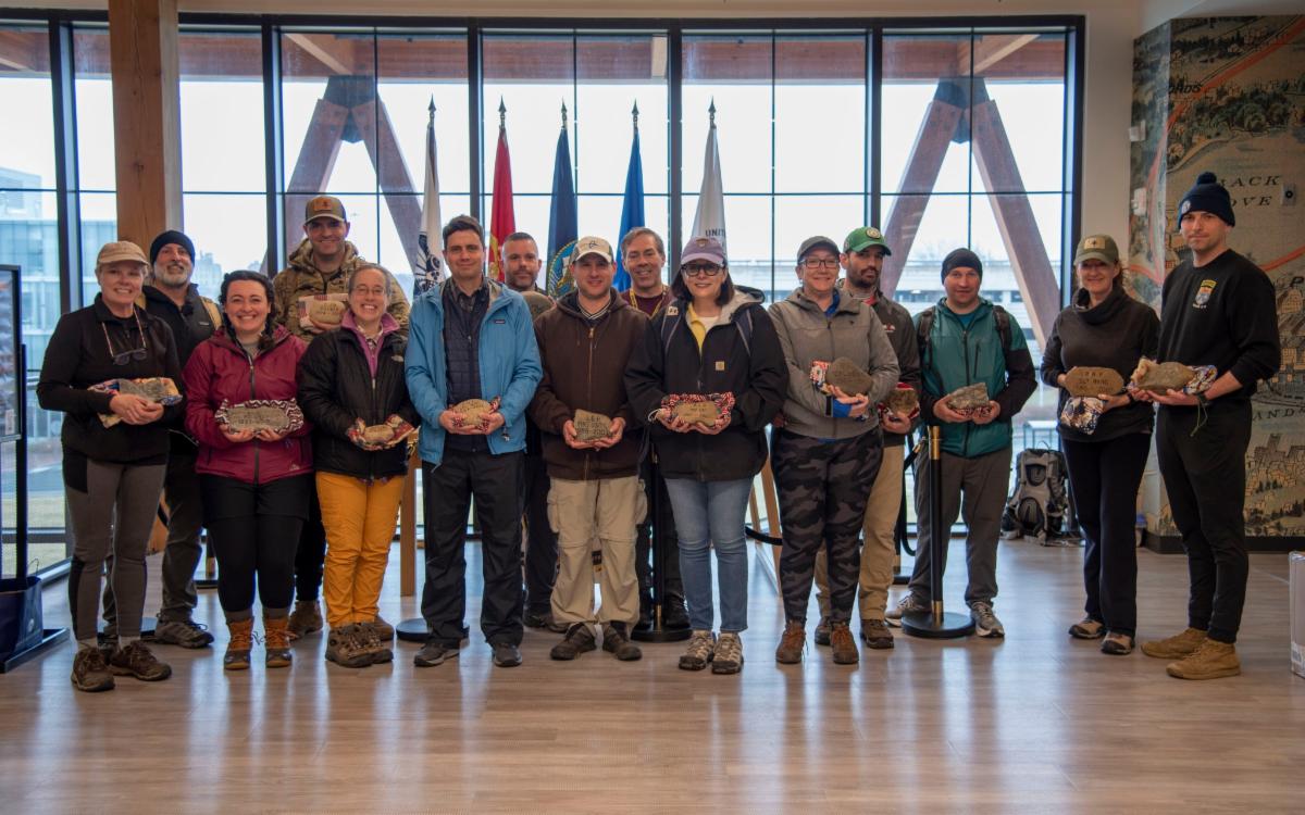 group photo of MASH students at an event