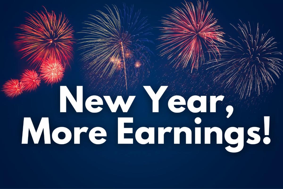 New Earnings for the New Year!